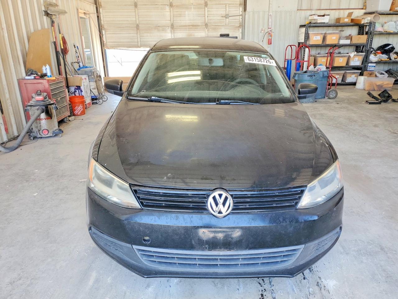 2014 Volkswagen Jetta Base Black vin: 3VW2K7AJ2EM435686