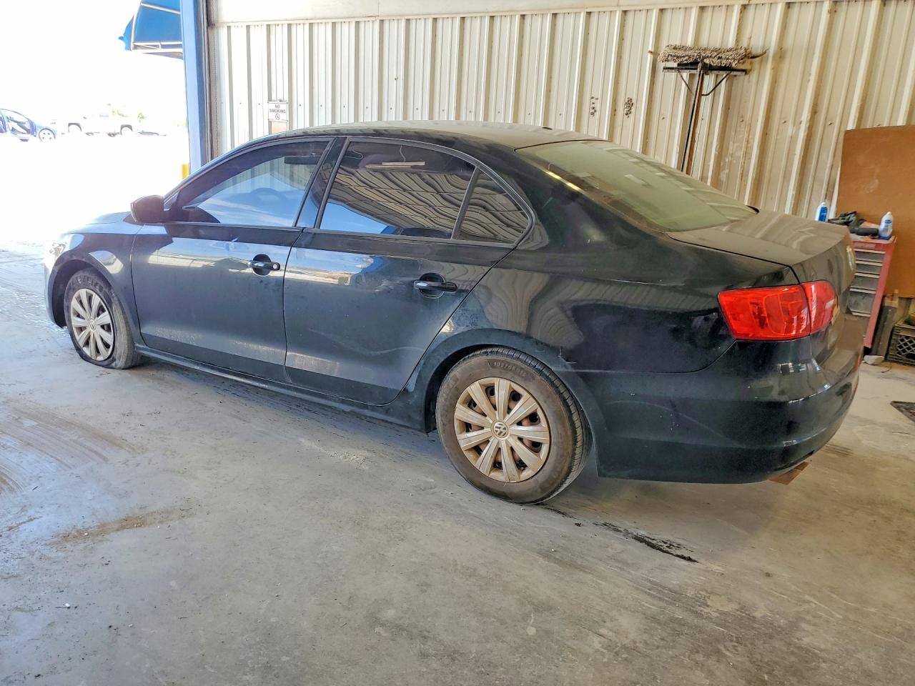 2014 Volkswagen Jetta Base Black vin: 3VW2K7AJ2EM435686