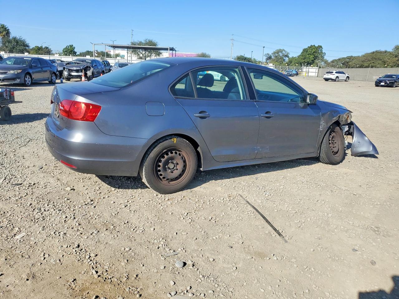 2014 Volkswagen Jetta Base Серый vin: 3VW2K7AJ2EM444999