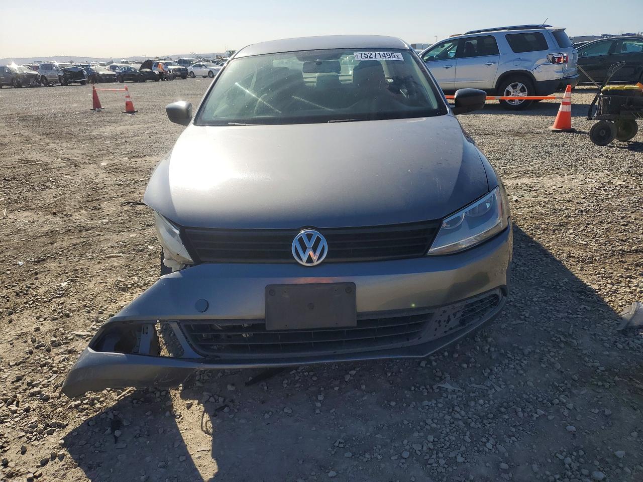 2014 Volkswagen Jetta Base Серый vin: 3VW2K7AJ2EM444999