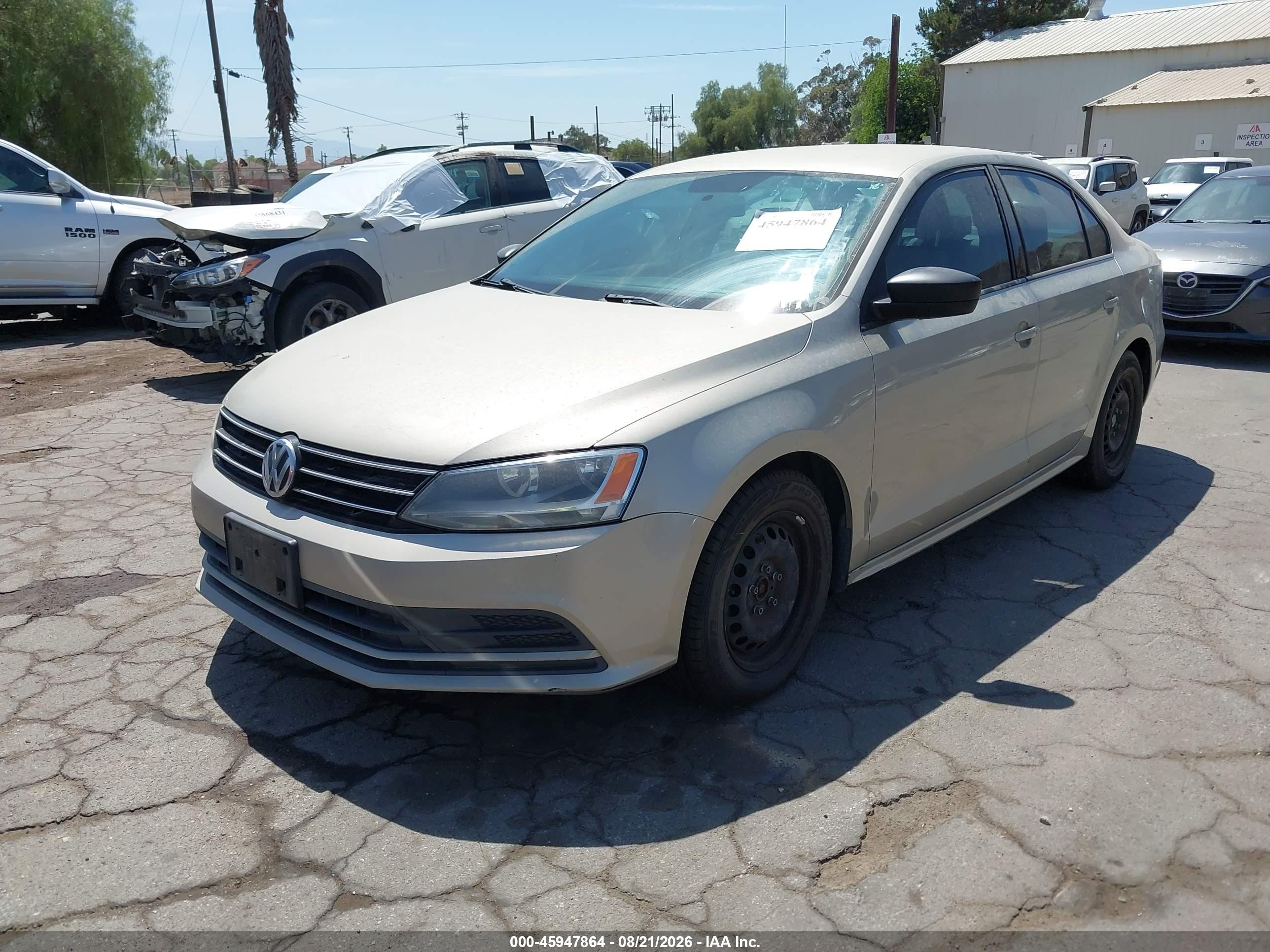 2015 Volkswagen Jetta 2.0l S Champagne vin: 3VW2K7AJ2FM272023