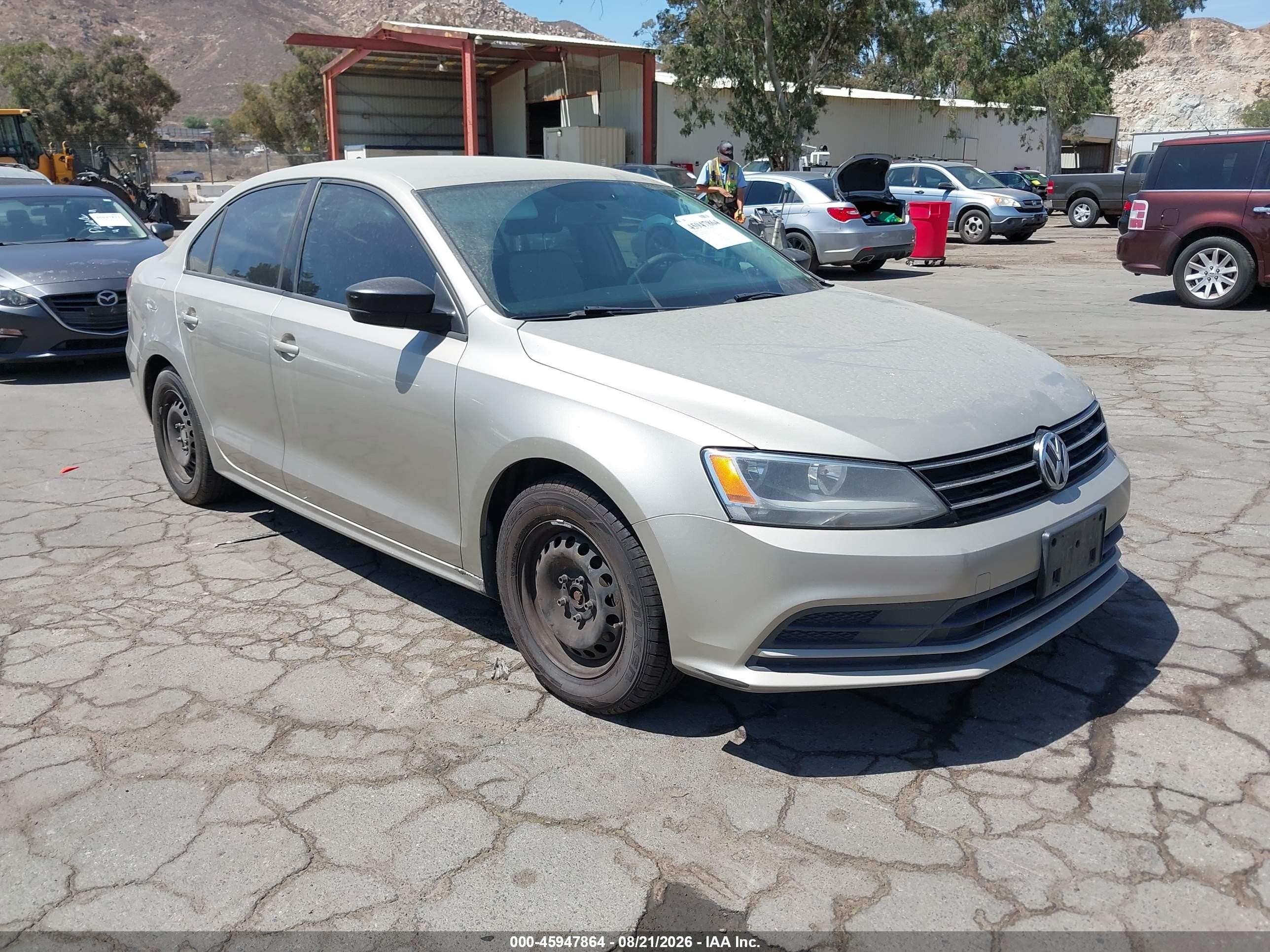 2015 Volkswagen Jetta 2.0l S Champagne vin: 3VW2K7AJ2FM272023