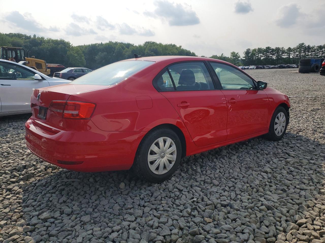 2015 Volkswagen Jetta Base Red vin: 3VW2K7AJ2FM291381