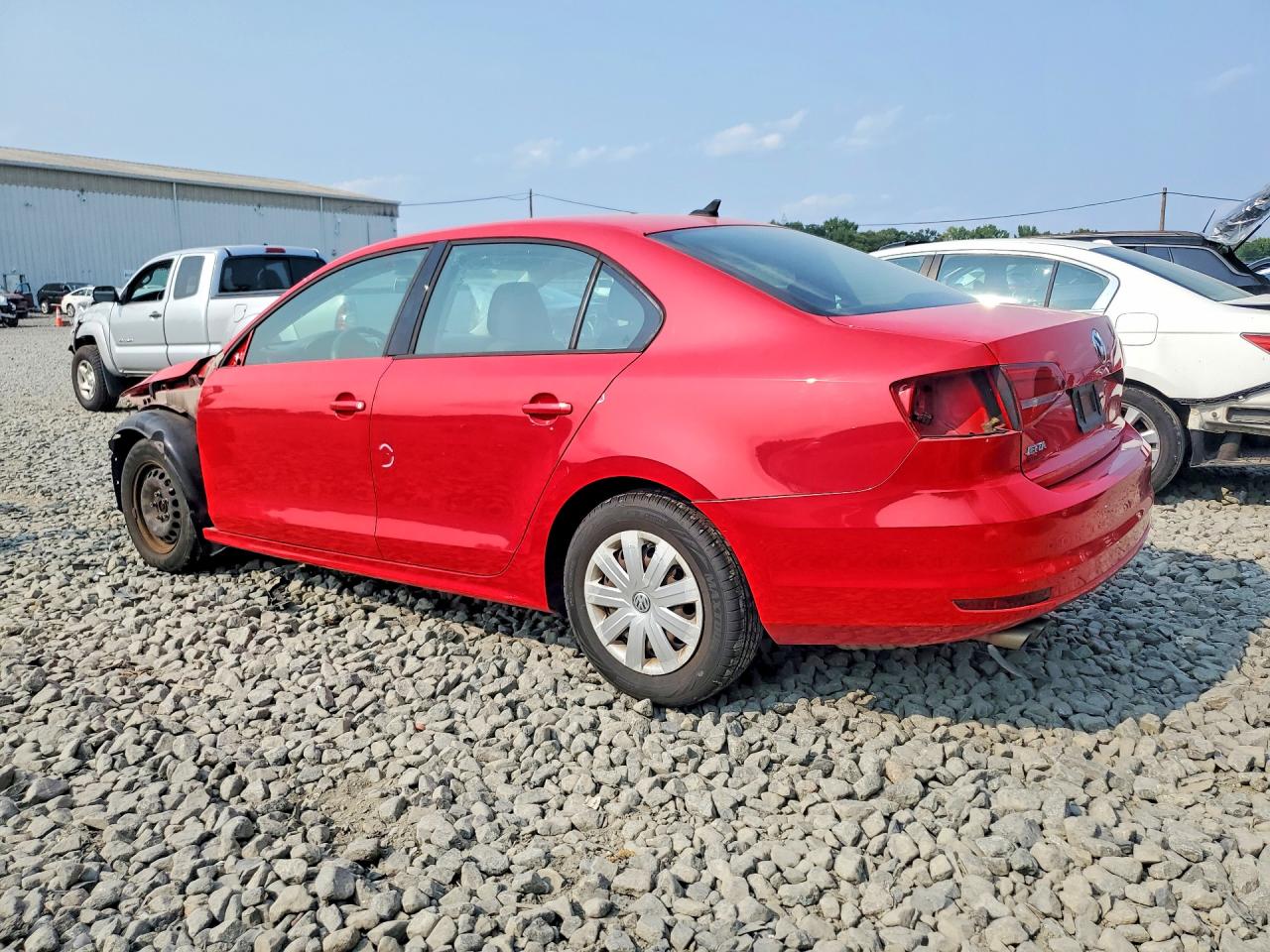 2015 Volkswagen Jetta Base Red vin: 3VW2K7AJ2FM291381