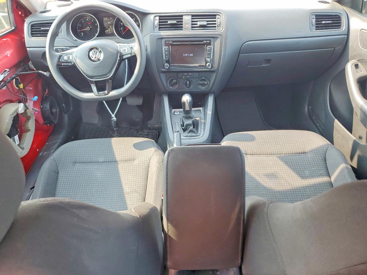 2015 Volkswagen Jetta Base Red vin: 3VW2K7AJ2FM291381