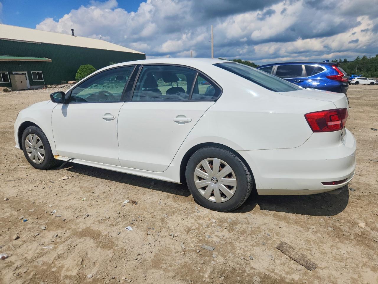 2015 Volkswagen Jetta Base White vin: 3VW2K7AJ2FM319082