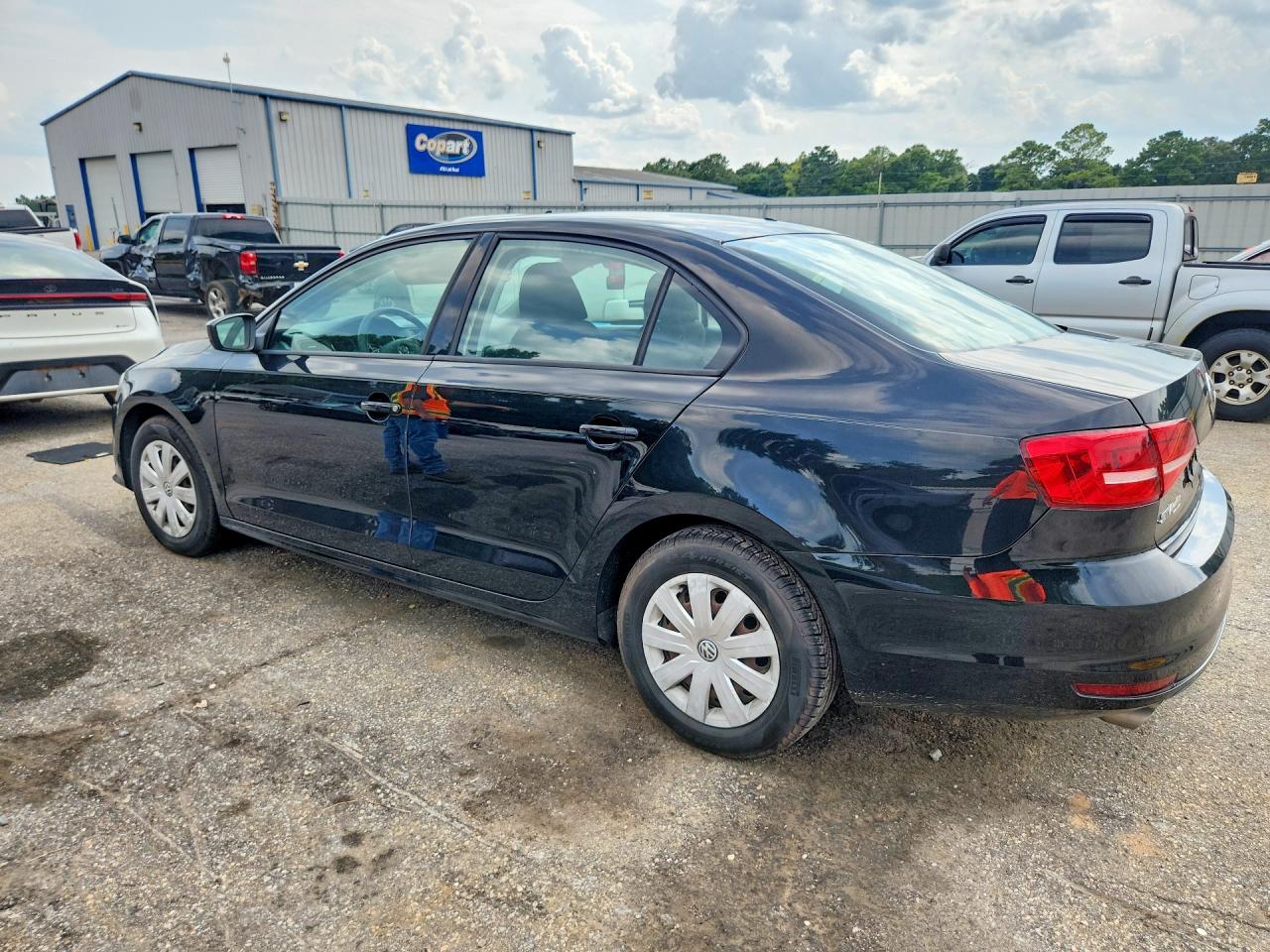 2015 Volkswagen Jetta Base Black vin: 3VW2K7AJ2FM333855