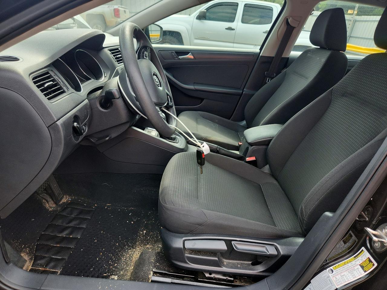 2015 Volkswagen Jetta Base Black vin: 3VW2K7AJ2FM333855
