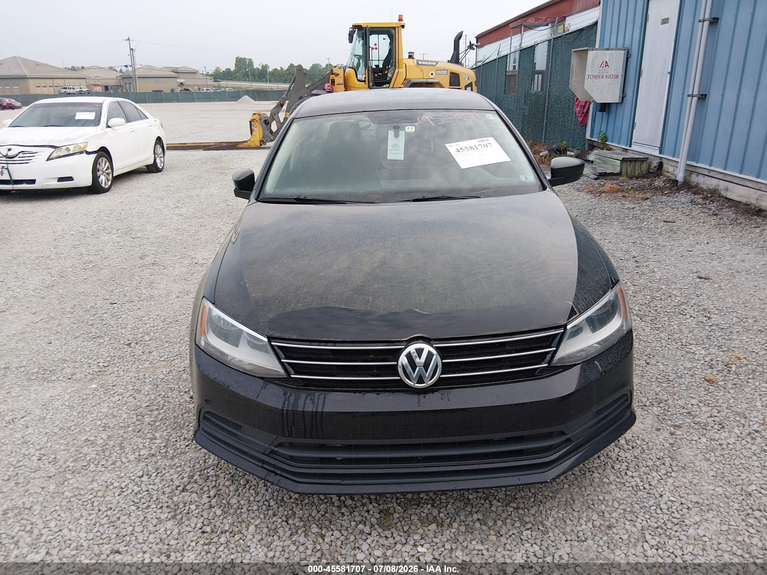 2015 Volkswagen Jetta 2.0l S Черный vin: 3VW2K7AJ2FM418498