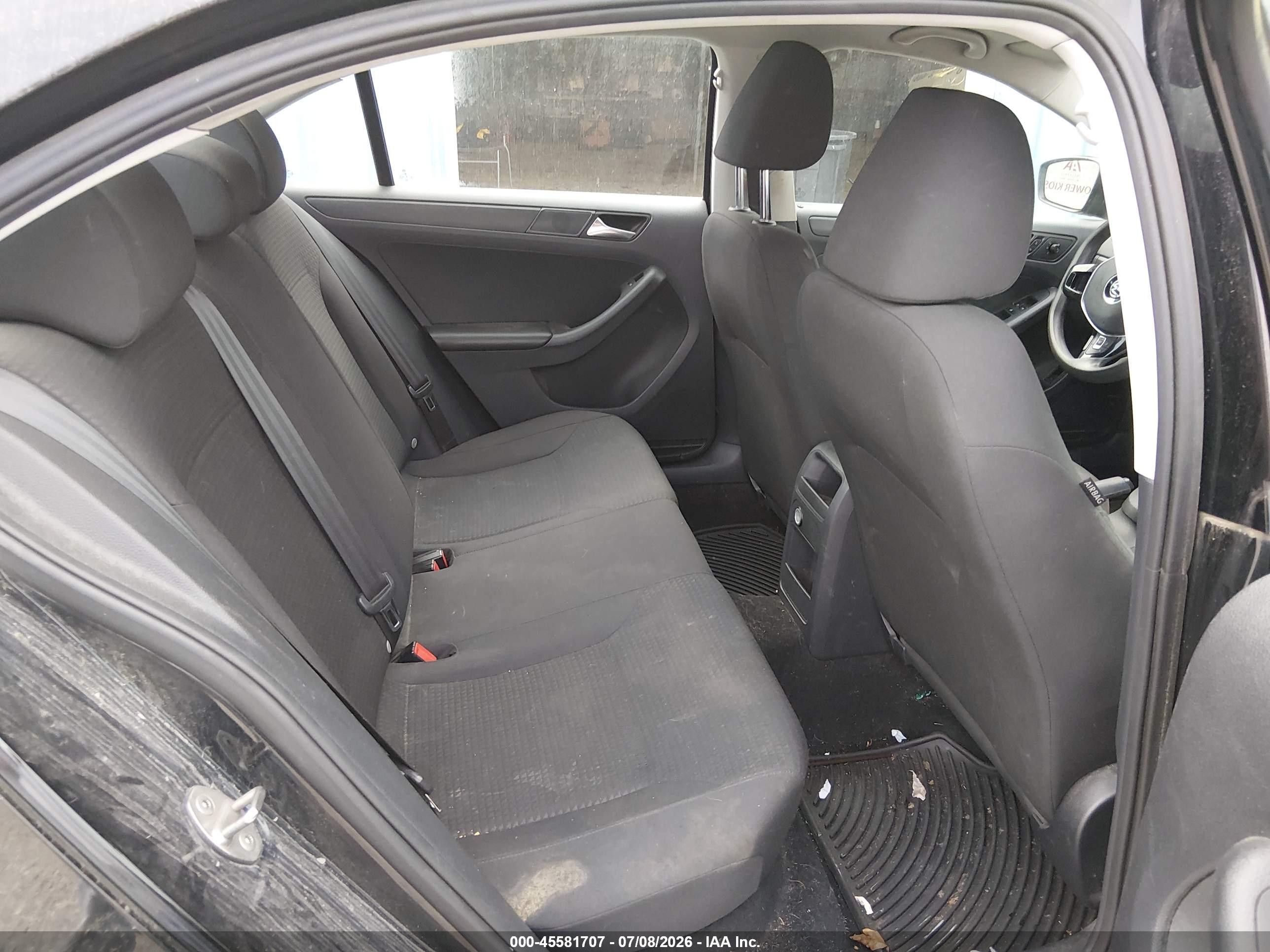 2015 Volkswagen Jetta 2.0l S Черный vin: 3VW2K7AJ2FM418498