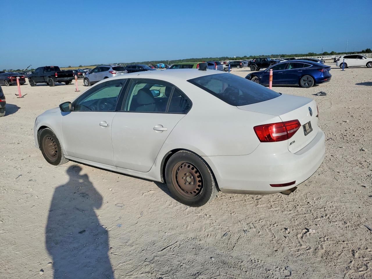 2015 Volkswagen Jetta Base Белый vin: 3VW2K7AJ2FM423779