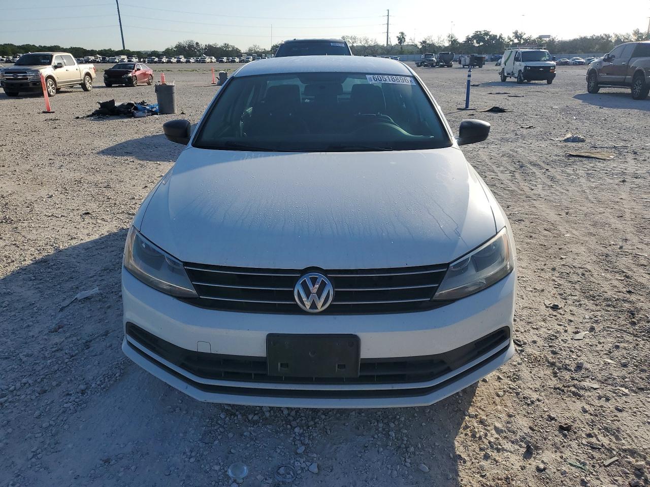 2015 Volkswagen Jetta Base Белый vin: 3VW2K7AJ2FM423779