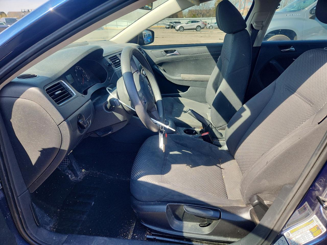 2011 Volkswagen Jetta Base Blue vin: 3VW2K7AJ3BM019013
