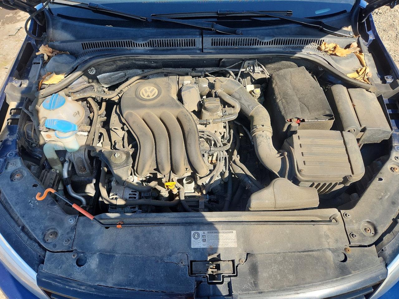 2011 Volkswagen Jetta Base Blue vin: 3VW2K7AJ3BM019013