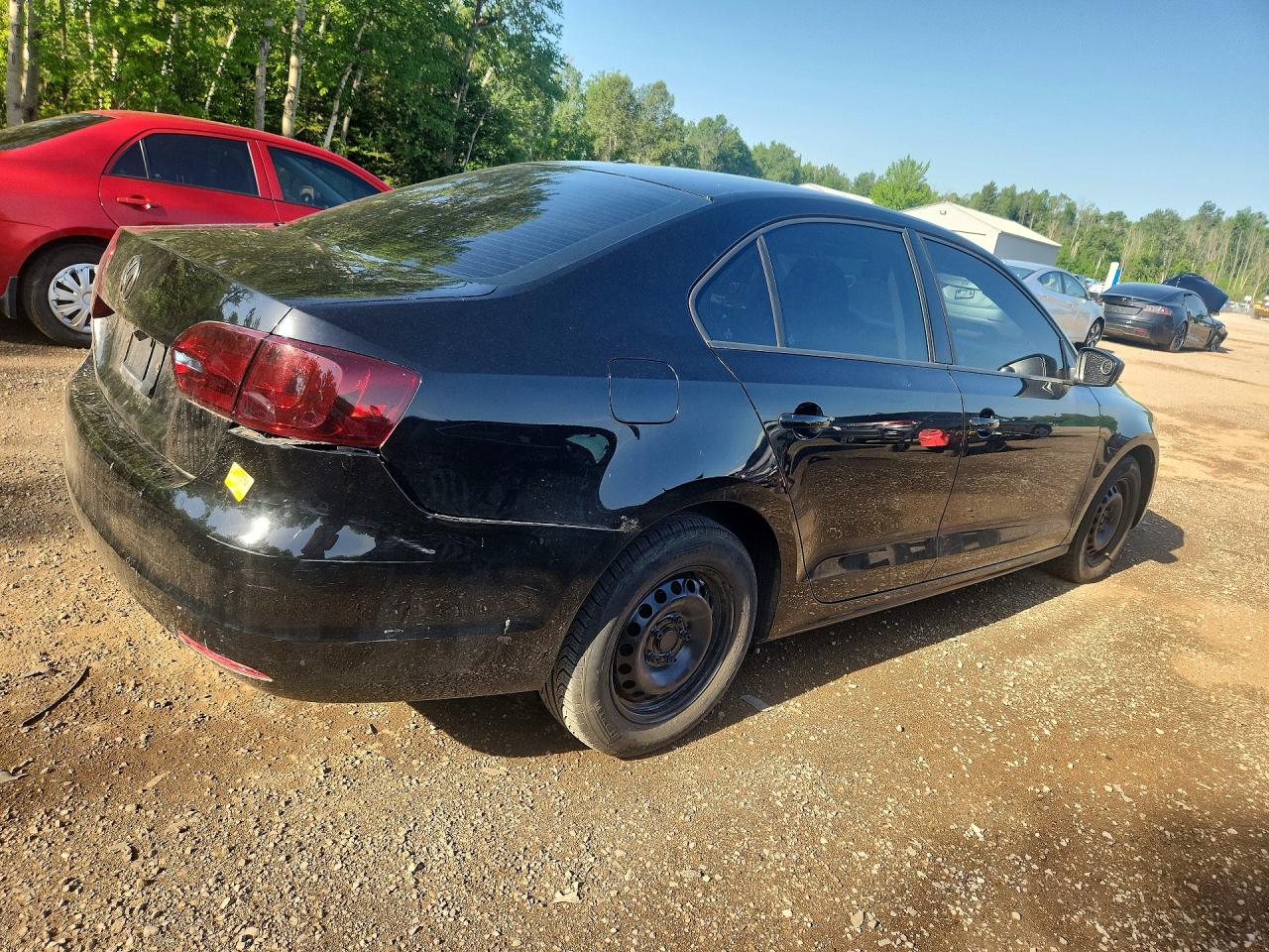 2011 Volkswagen Jetta Base Black vin: 3VW2K7AJ3BM376871