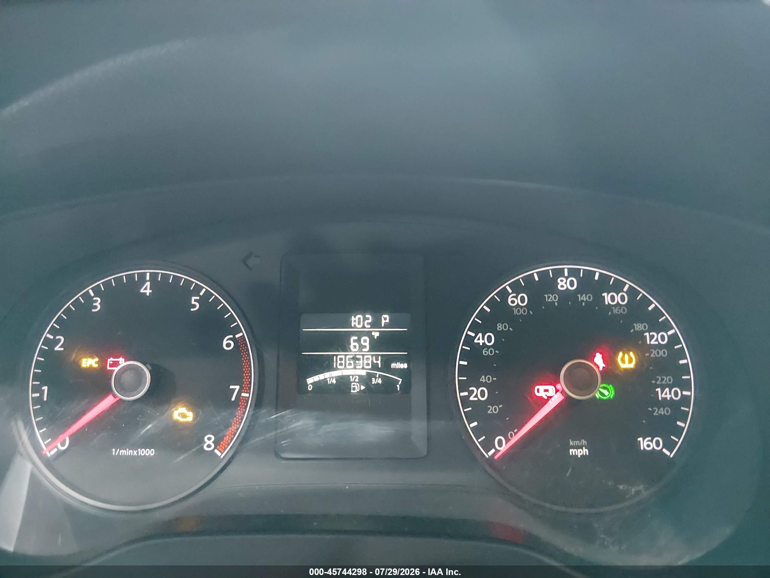 2012 Volkswagen Jetta 2.0l S Blue vin: 3VW2K7AJ3CM353284