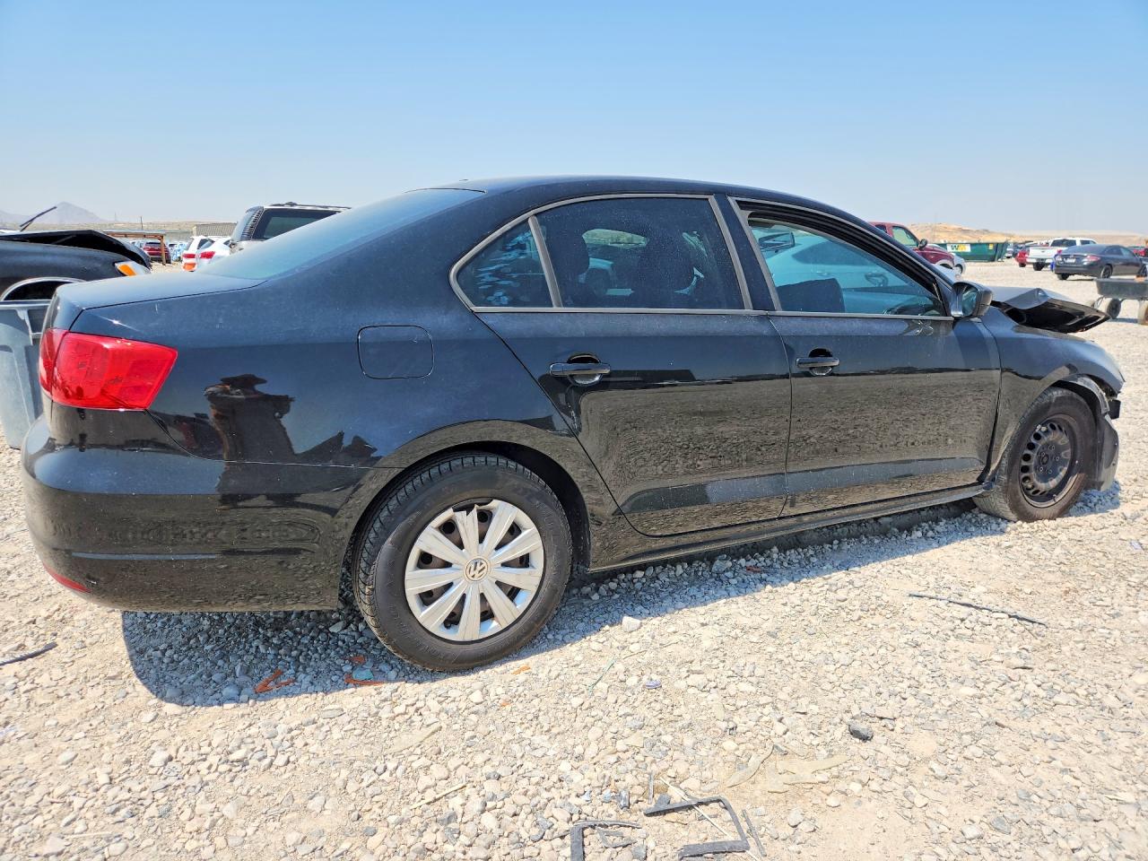 2012 Volkswagen Jetta Base Black vin: 3VW2K7AJ3CM372269