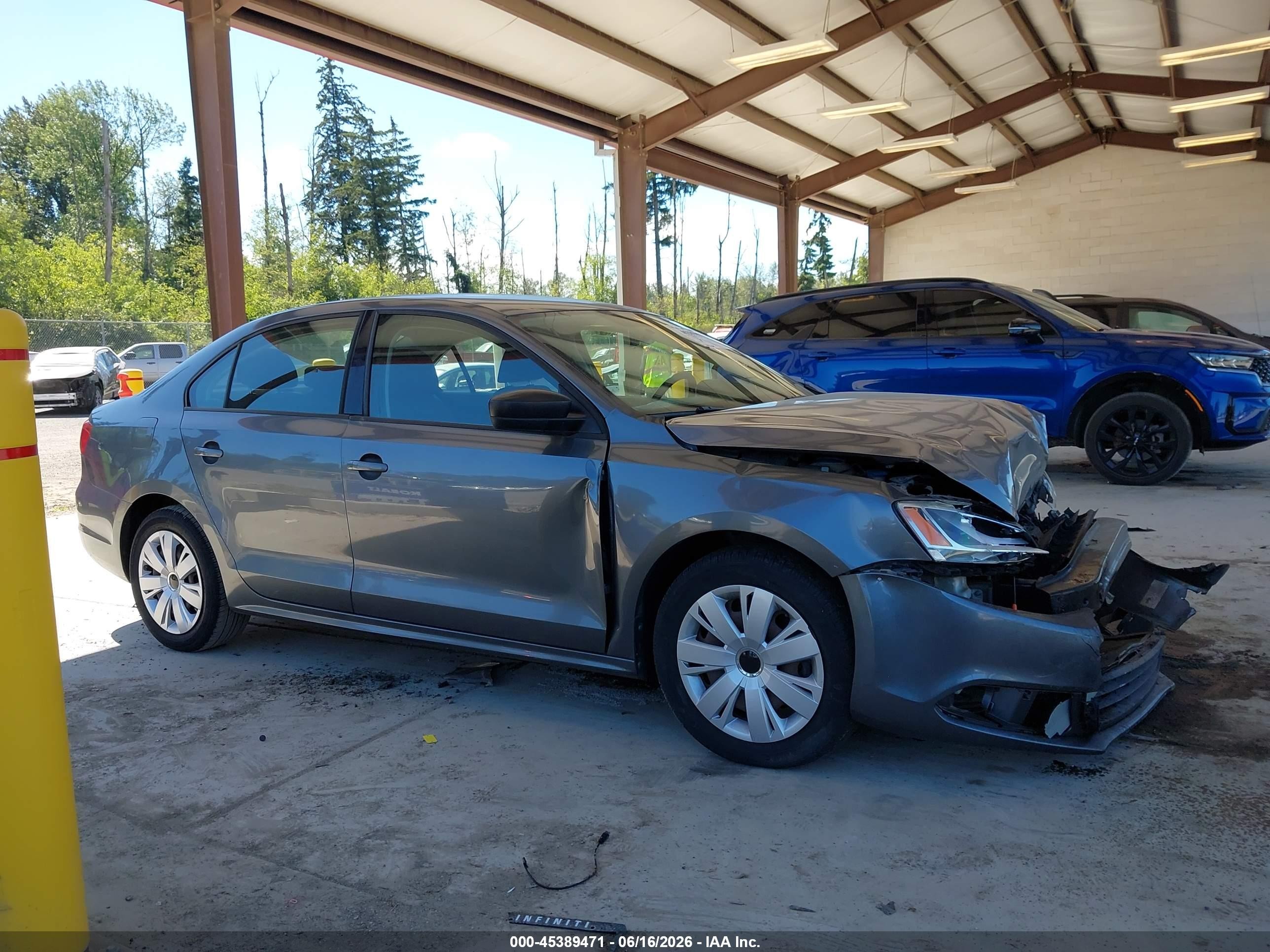 2012 Volkswagen Jetta 2.0l S Gray vin: 3VW2K7AJ3CM395339