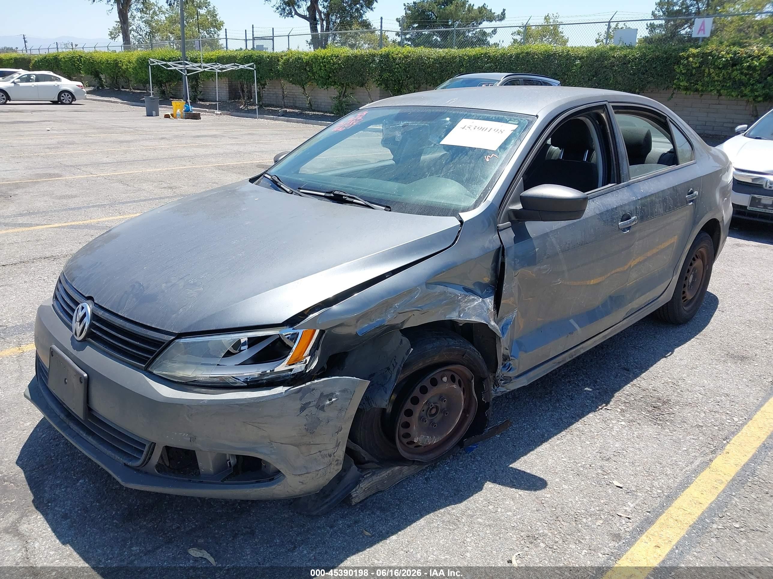 2012 Volkswagen Jetta 2.0l S Gray vin: 3VW2K7AJ3CM418280