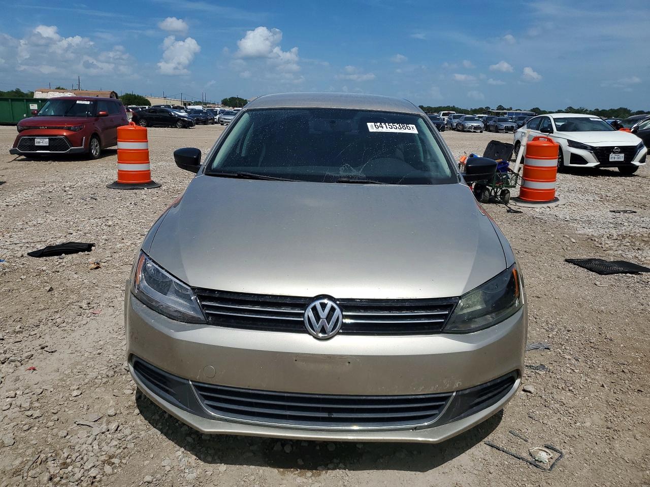 2013 Volkswagen Jetta Base Желто-коричневый vin: 3VW2K7AJ3DM253087