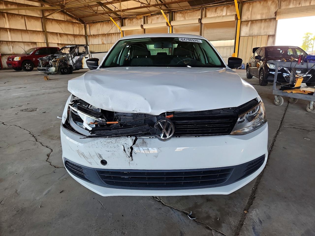 2013 Volkswagen Jetta Base White vin: 3VW2K7AJ3DM380776