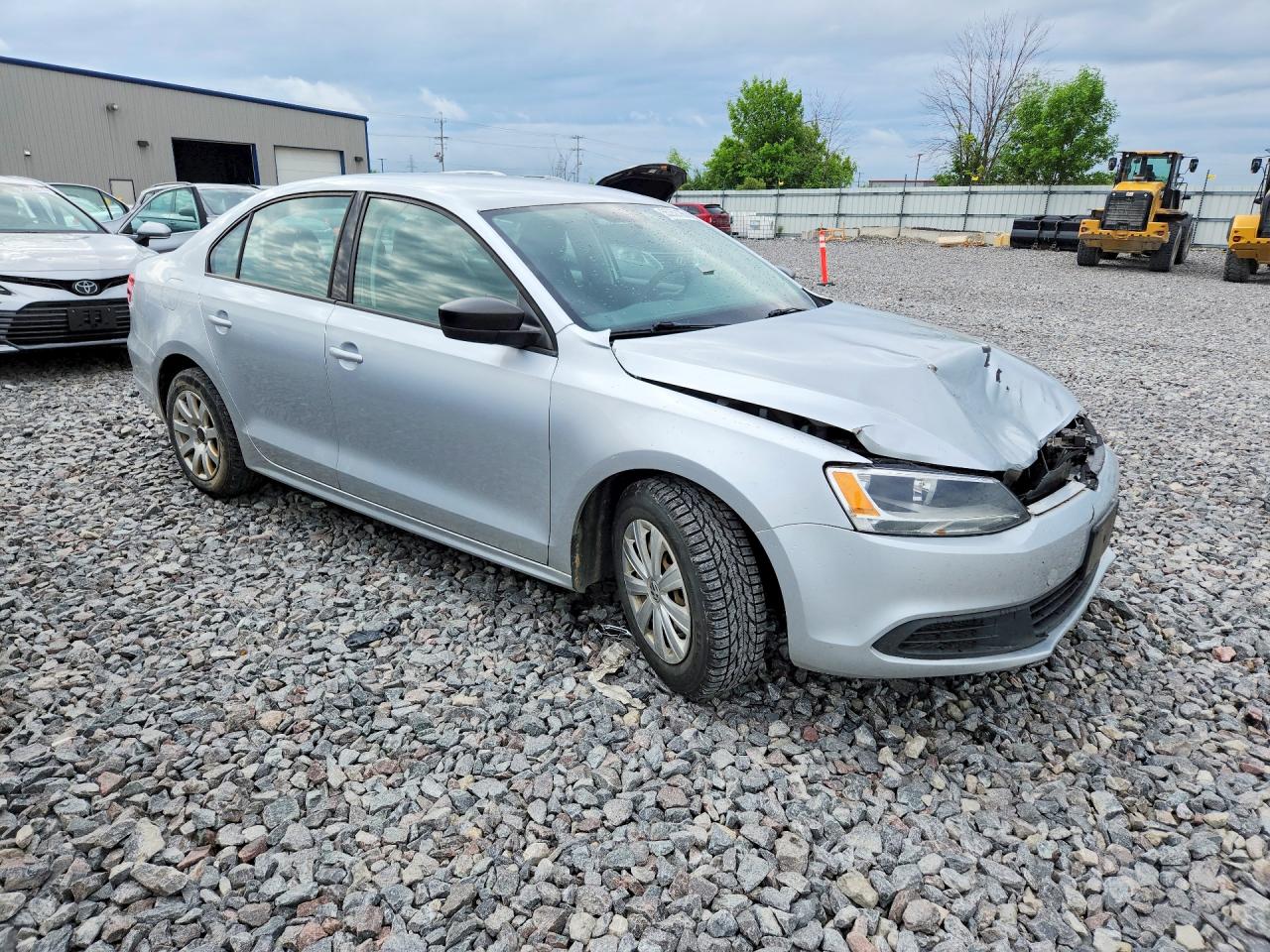 2014 Volkswagen Jetta Base Серебряный vin: 3VW2K7AJ3EM276953