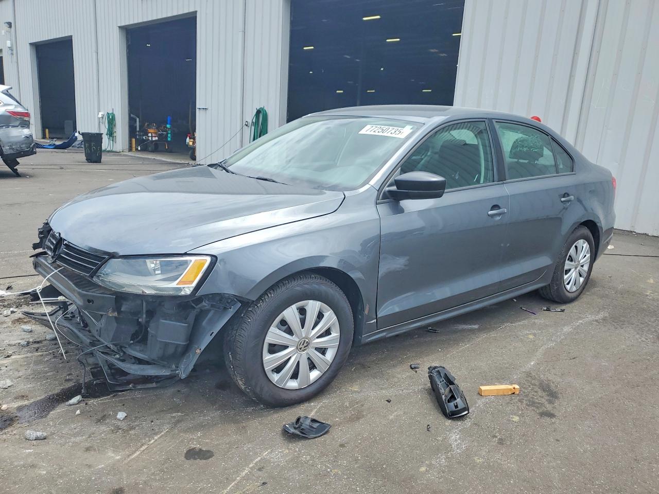 2014 Volkswagen Jetta Base Gray vin: 3VW2K7AJ3EM307330