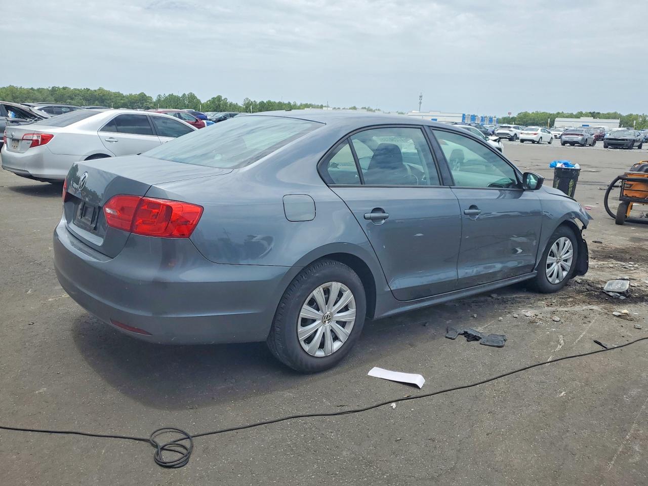 2014 Volkswagen Jetta Base Gray vin: 3VW2K7AJ3EM307330