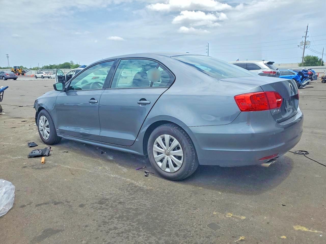 2014 Volkswagen Jetta Base Gray vin: 3VW2K7AJ3EM307330