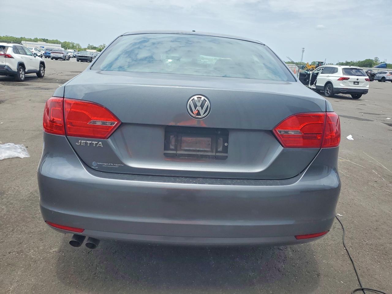 2014 Volkswagen Jetta Base Gray vin: 3VW2K7AJ3EM307330