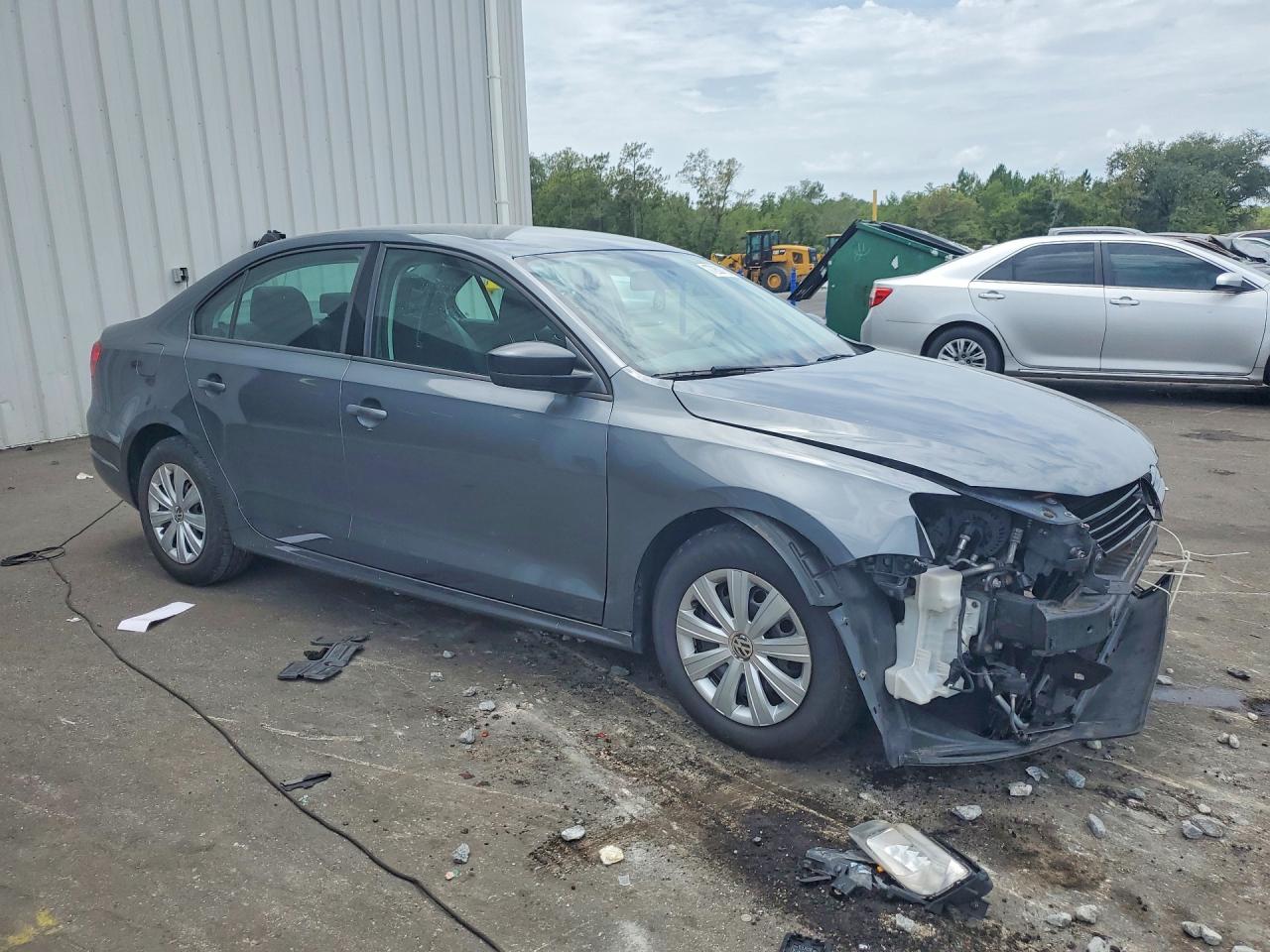 2014 Volkswagen Jetta Base Gray vin: 3VW2K7AJ3EM307330