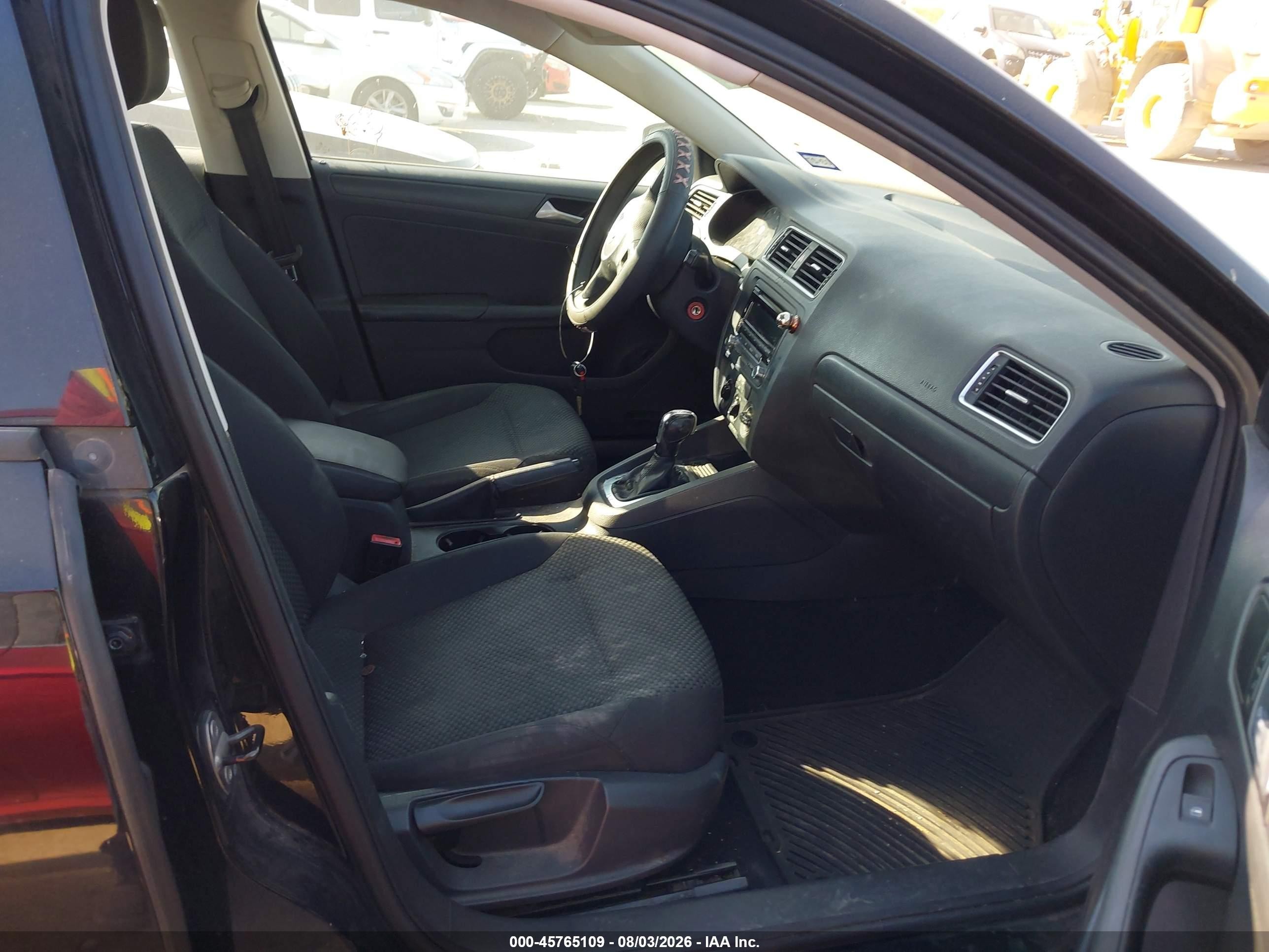 2014 Volkswagen Jetta 2.0l S Черный vin: 3VW2K7AJ3EM311667