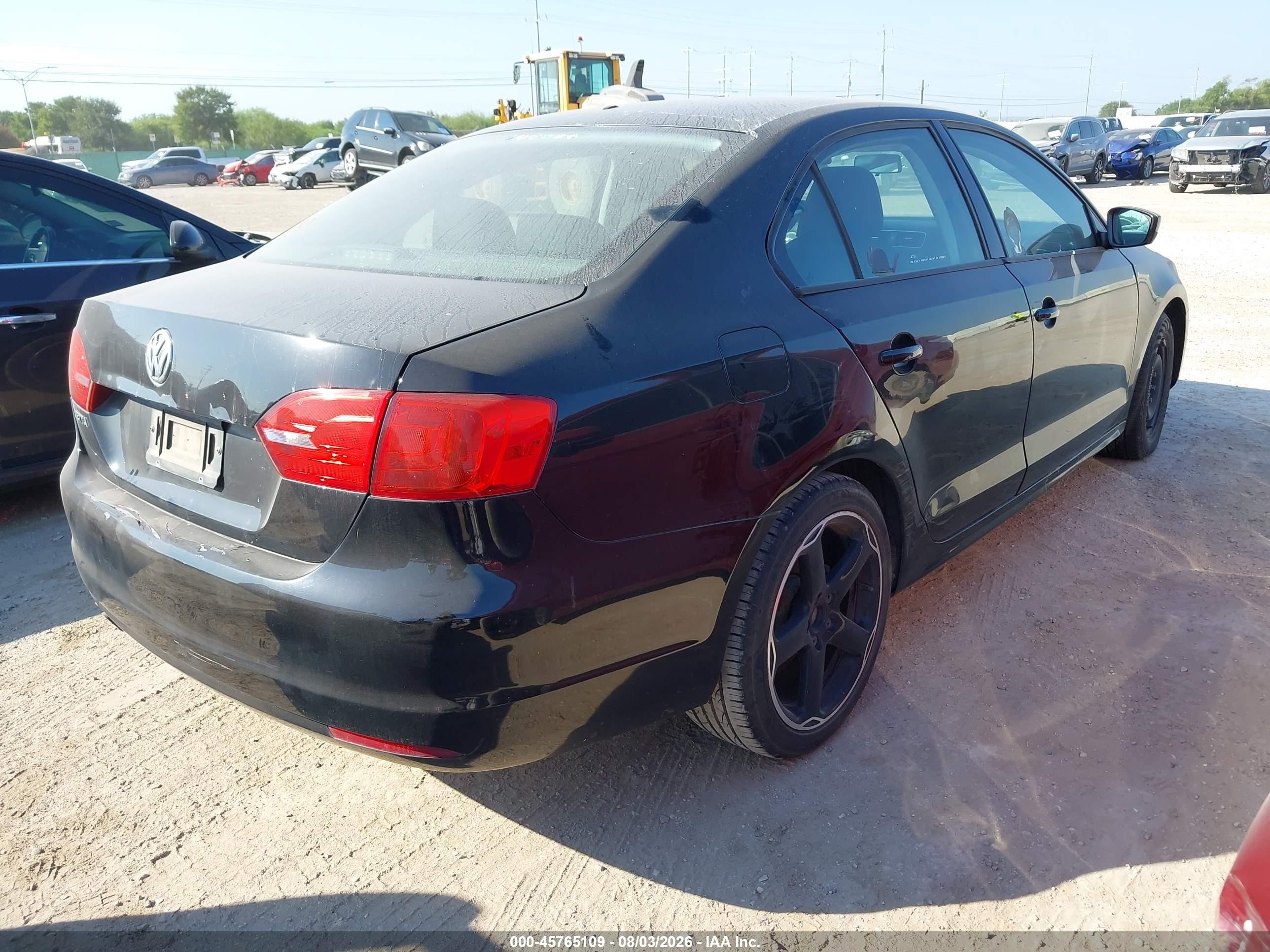 2014 Volkswagen Jetta 2.0l S Черный vin: 3VW2K7AJ3EM311667