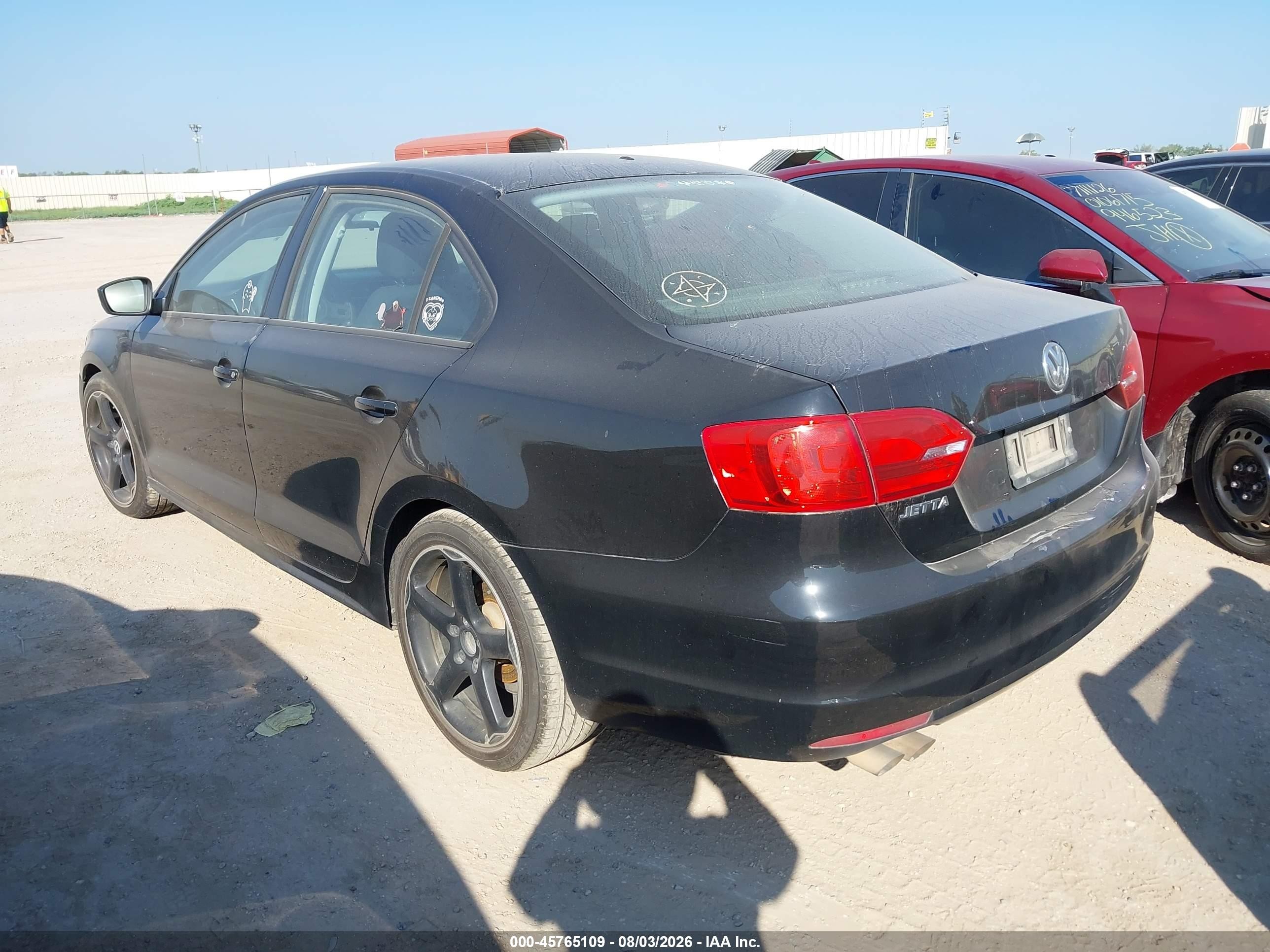 2014 Volkswagen Jetta 2.0l S Черный vin: 3VW2K7AJ3EM311667