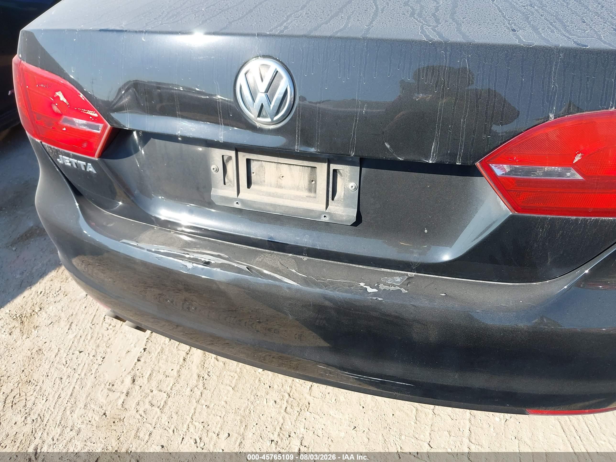 2014 Volkswagen Jetta 2.0l S Черный vin: 3VW2K7AJ3EM311667
