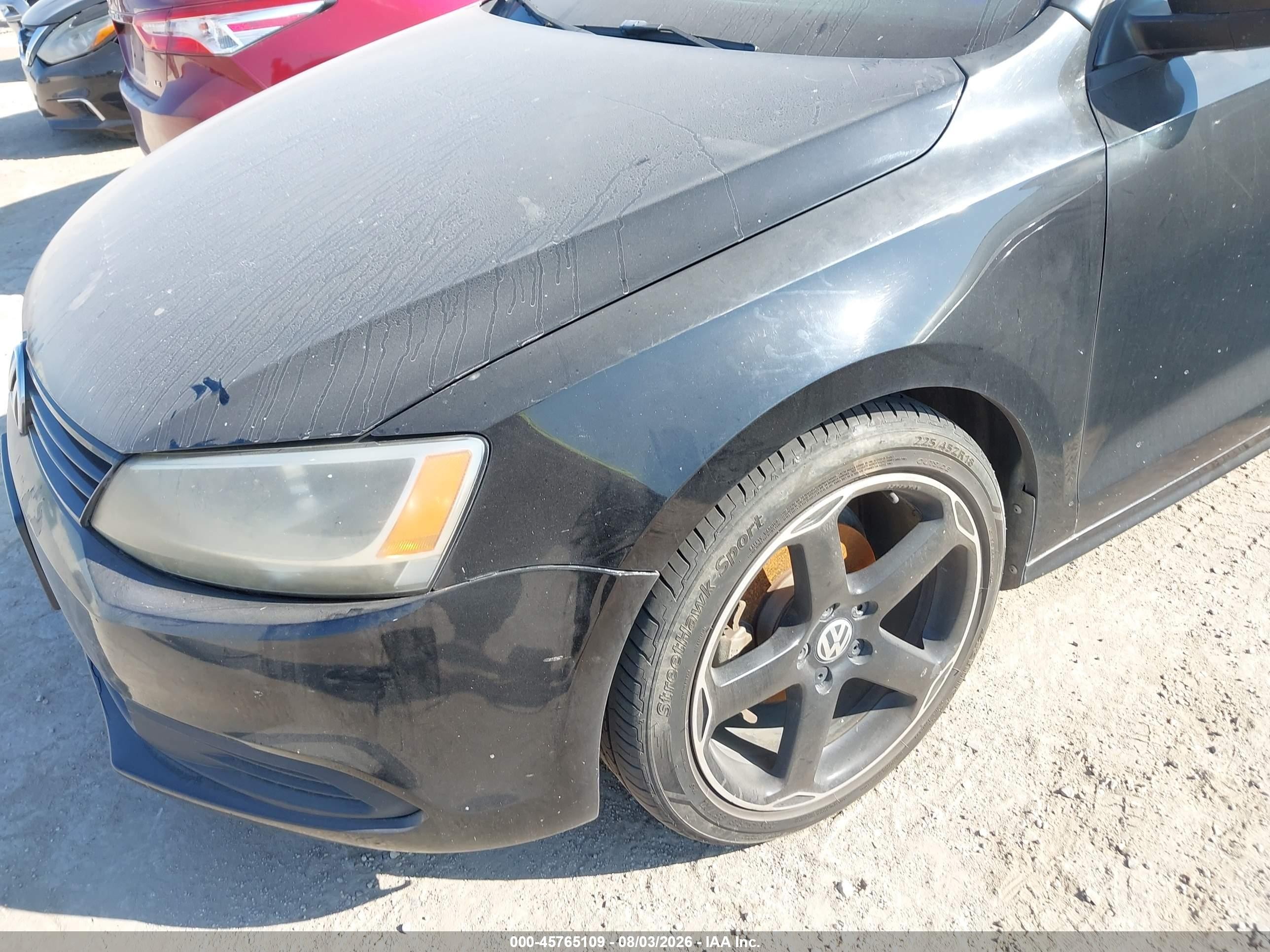 2014 Volkswagen Jetta 2.0l S Черный vin: 3VW2K7AJ3EM311667