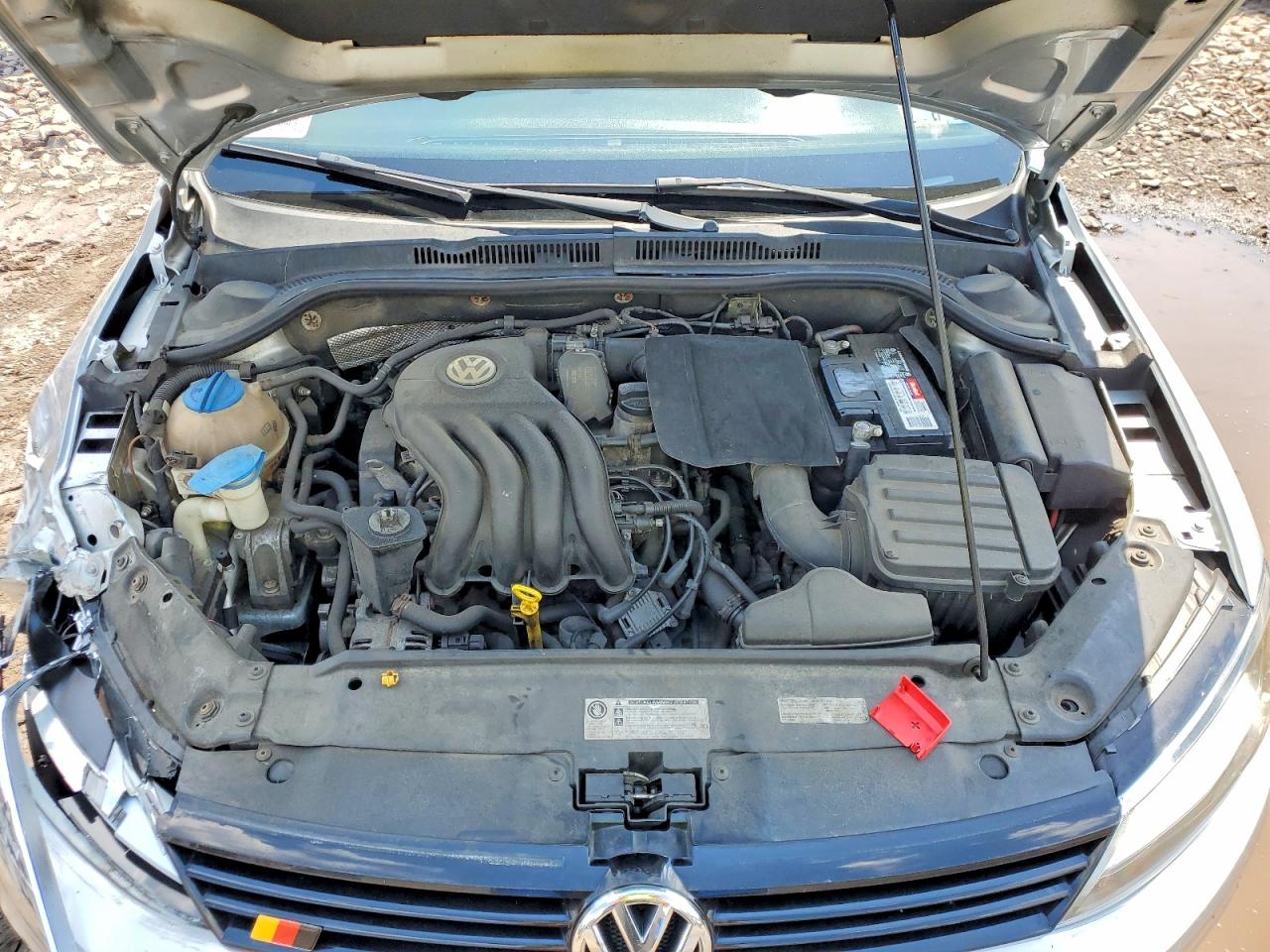 2014 Volkswagen Jetta Base Silver vin: 3VW2K7AJ3EM321096