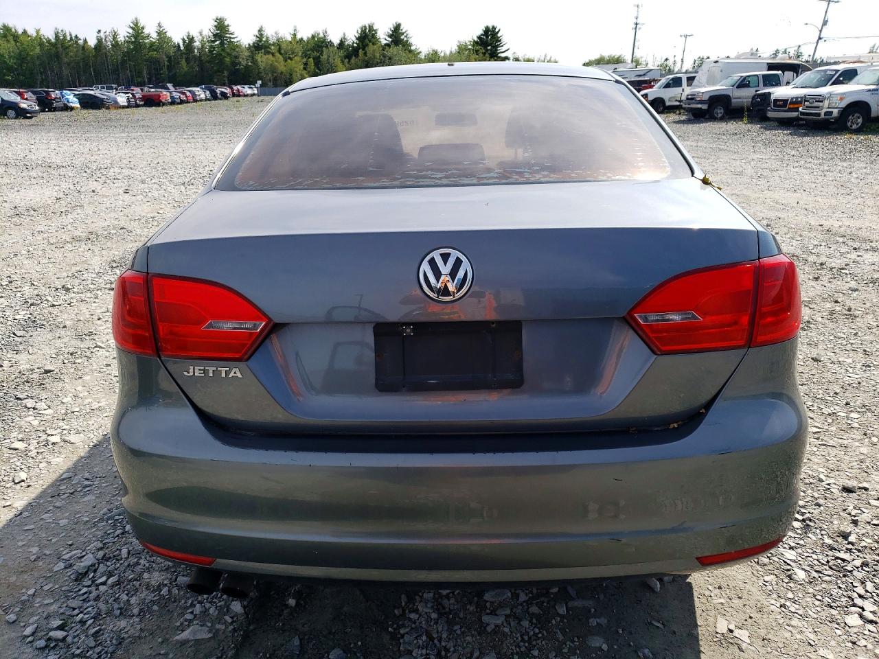 2014 Volkswagen Jetta Base Gray vin: 3VW2K7AJ3EM351442