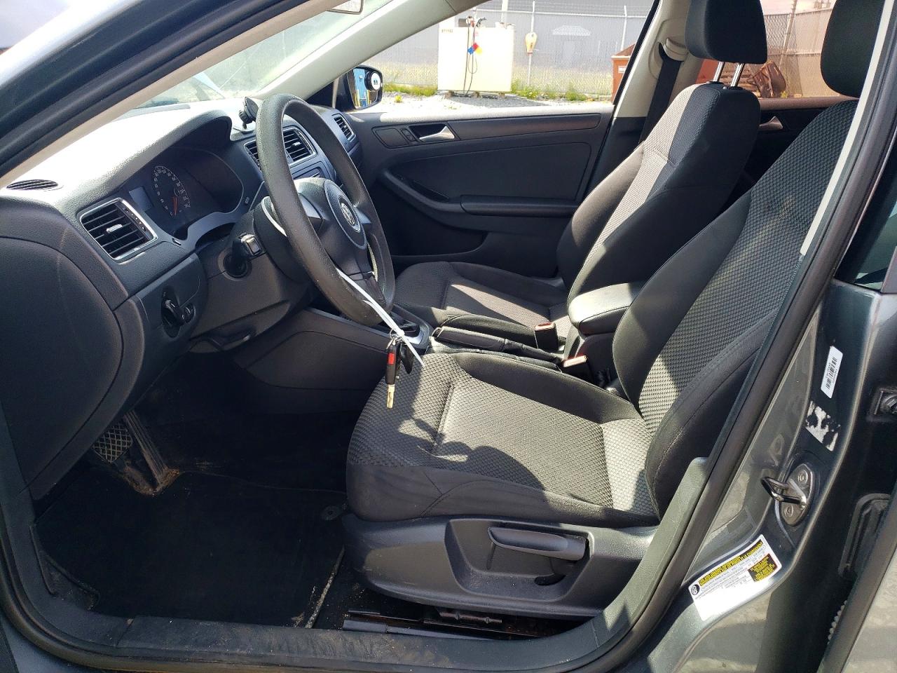 2014 Volkswagen Jetta Base Gray vin: 3VW2K7AJ3EM351442
