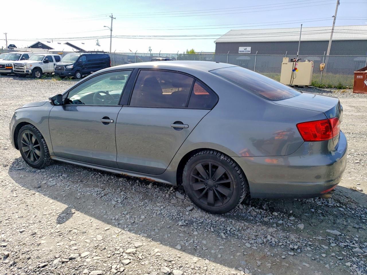 2014 Volkswagen Jetta Base Gray vin: 3VW2K7AJ3EM351442
