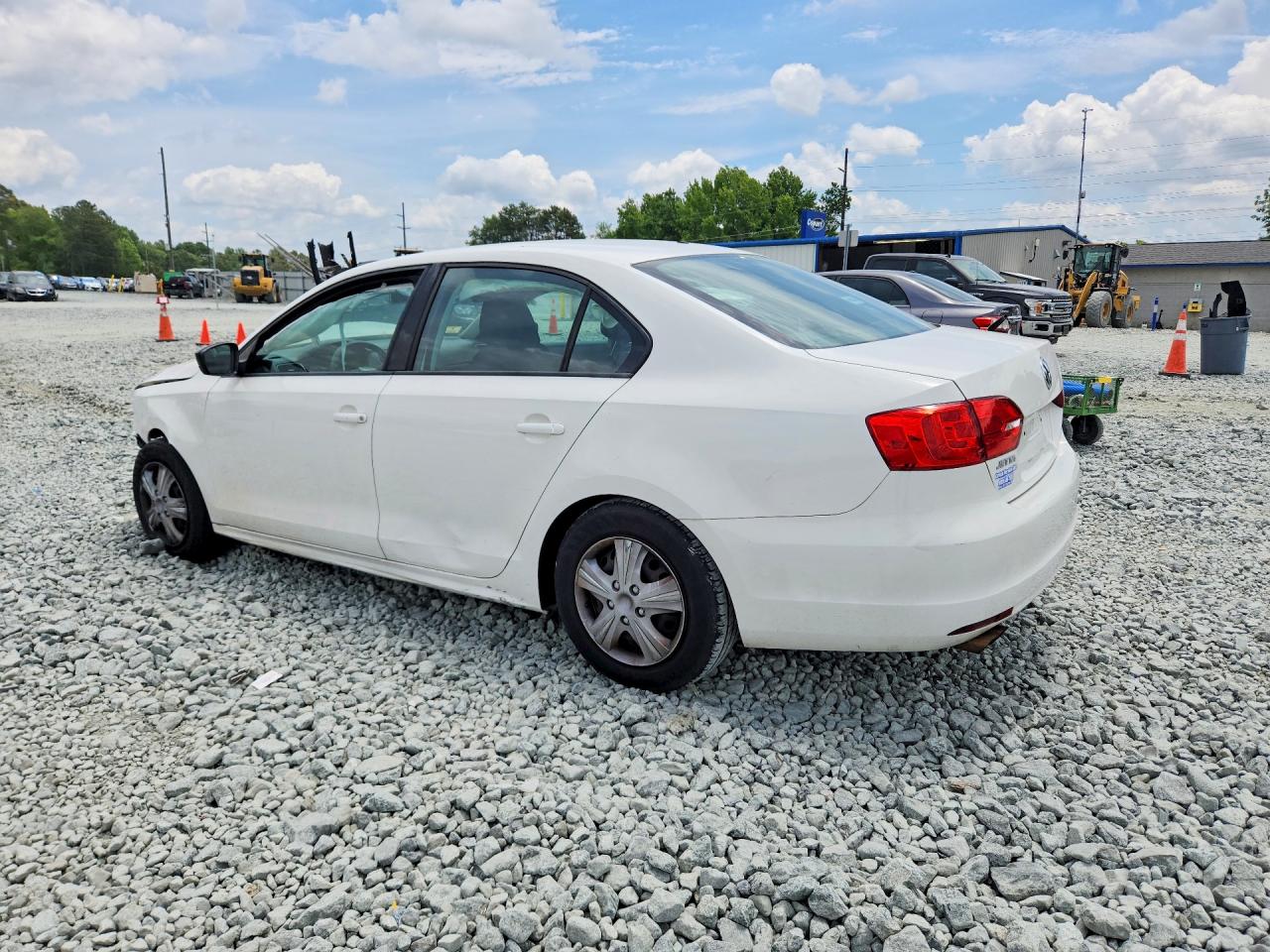 2014 Volkswagen Jetta Base White vin: 3VW2K7AJ3EM383145
