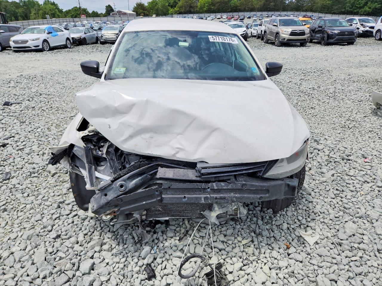 2014 Volkswagen Jetta Base White vin: 3VW2K7AJ3EM383145