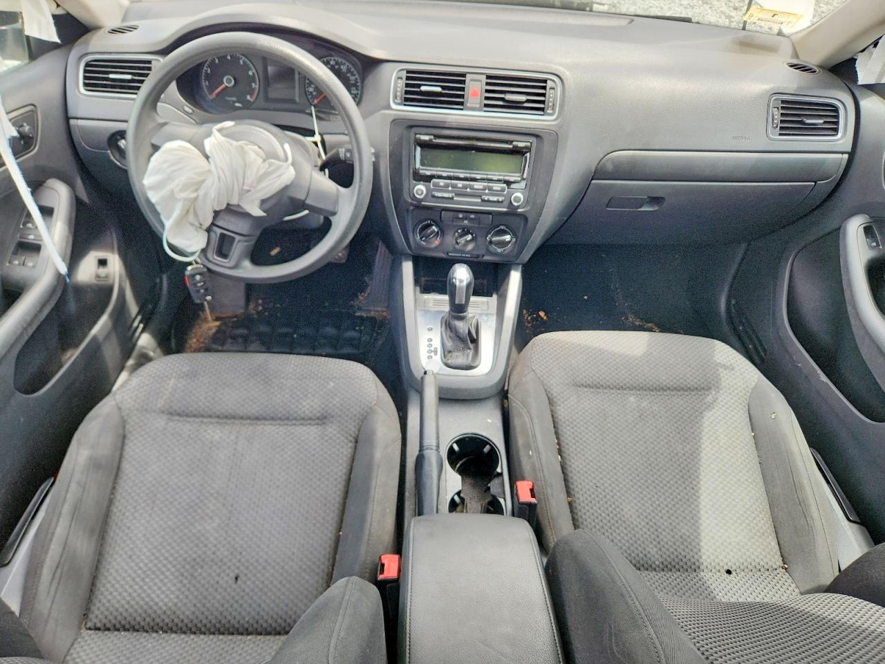 2014 Volkswagen Jetta Base White vin: 3VW2K7AJ3EM383145