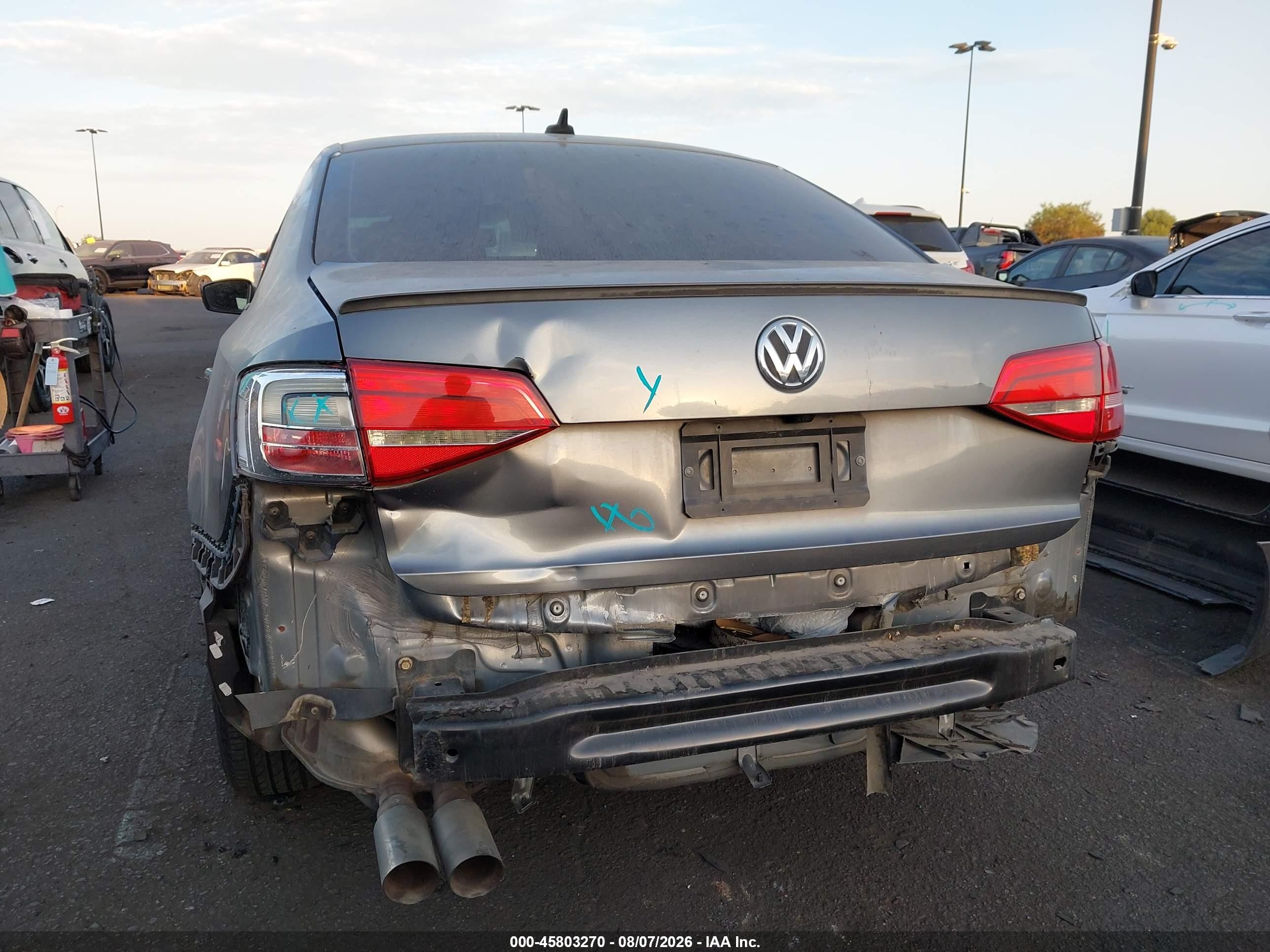 2015 Volkswagen Jetta 2.0l S Gray vin: 3VW2K7AJ3FM211957