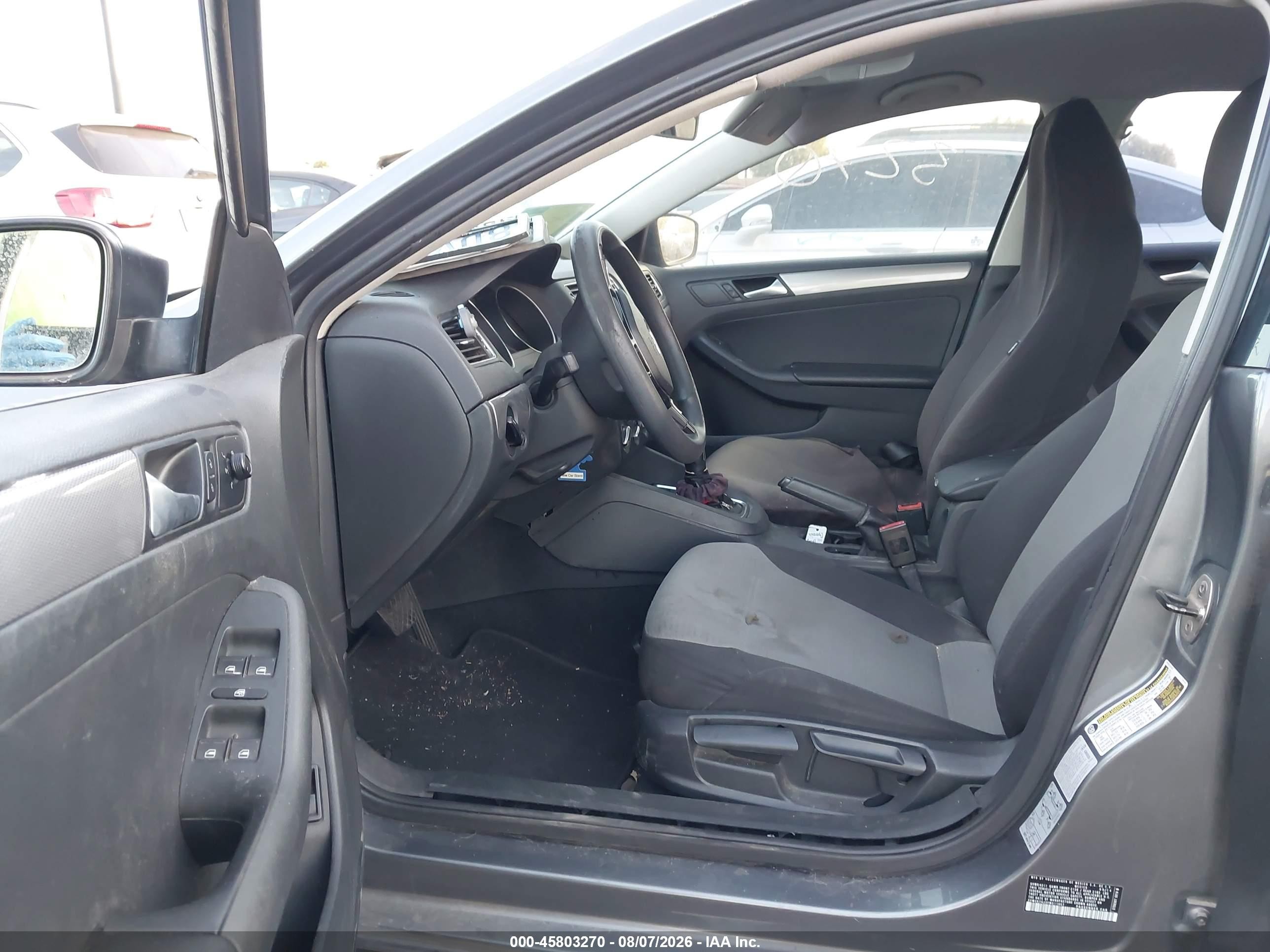 2015 Volkswagen Jetta 2.0l S Gray vin: 3VW2K7AJ3FM211957