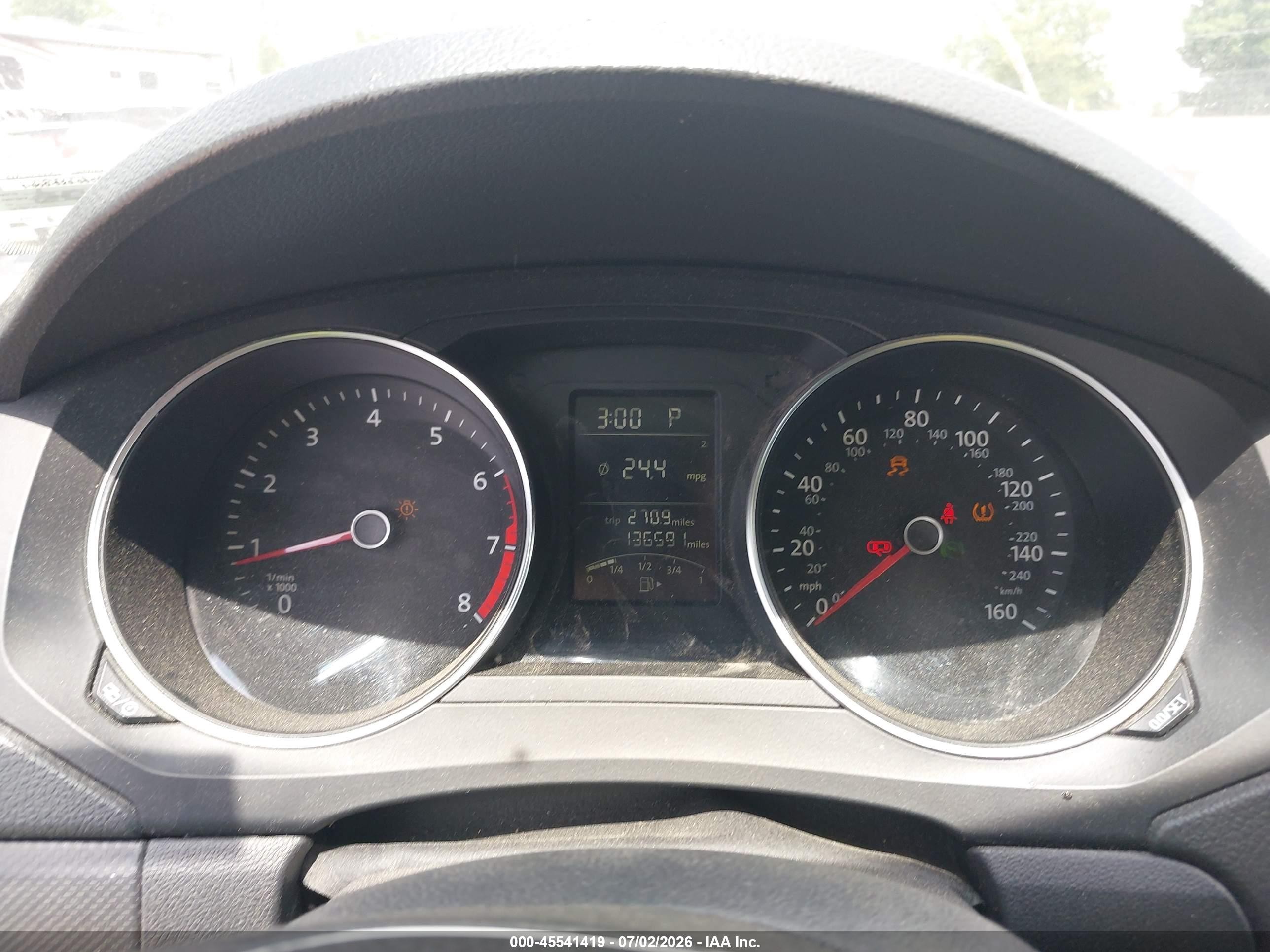 2015 Volkswagen Jetta 2.0l S Серый vin: 3VW2K7AJ3FM215829