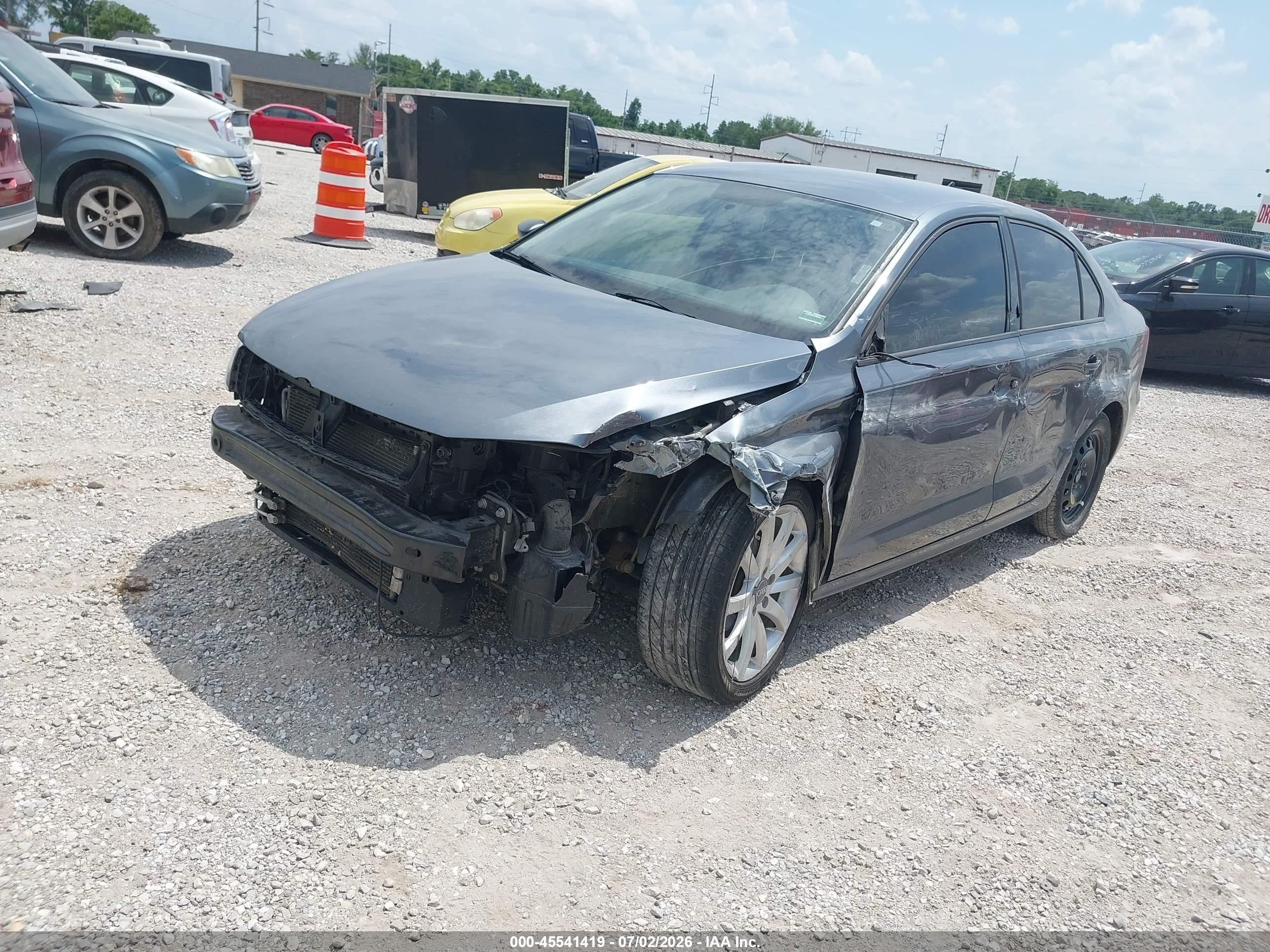 2015 Volkswagen Jetta 2.0l S Серый vin: 3VW2K7AJ3FM215829