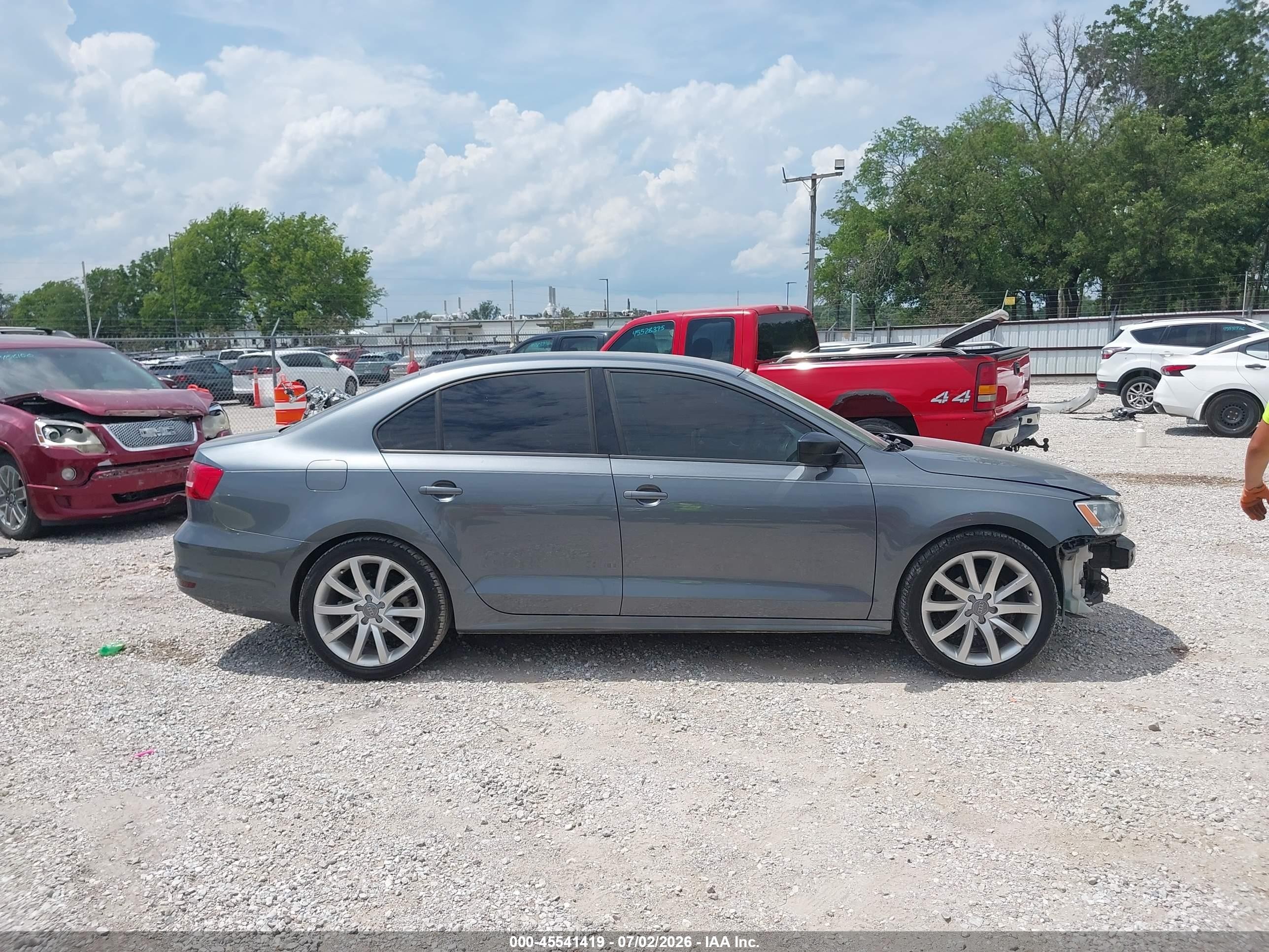 2015 Volkswagen Jetta 2.0l S Серый vin: 3VW2K7AJ3FM215829