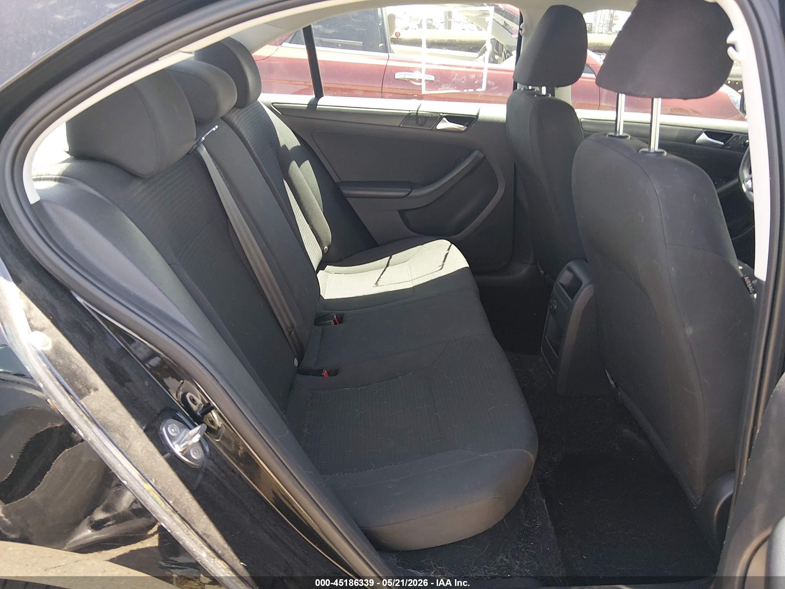 2015 Volkswagen Jetta 2.0l S Black vin: 3VW2K7AJ3FM225230