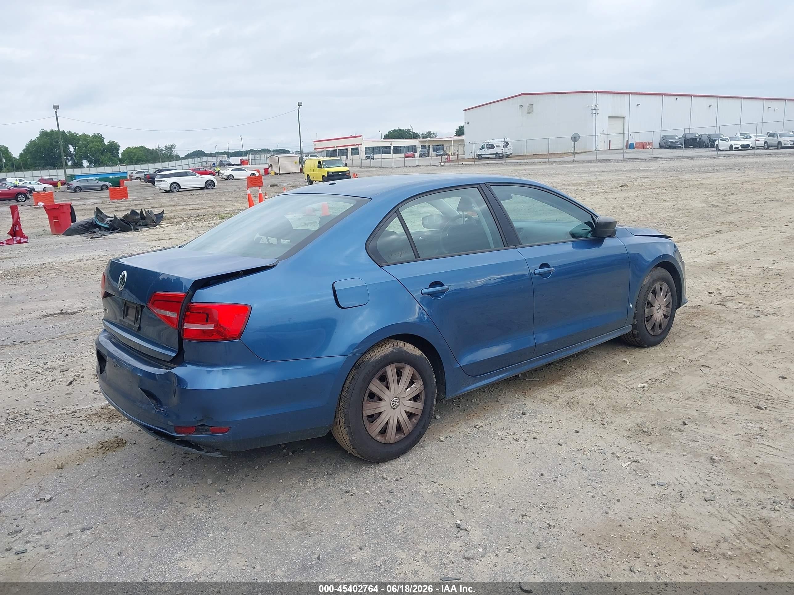2015 Volkswagen Jetta 2.0l S Синий vin: 3VW2K7AJ3FM279725